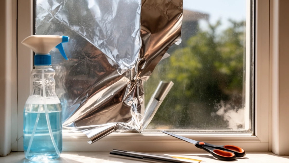 folia lustrzana jak przykleić