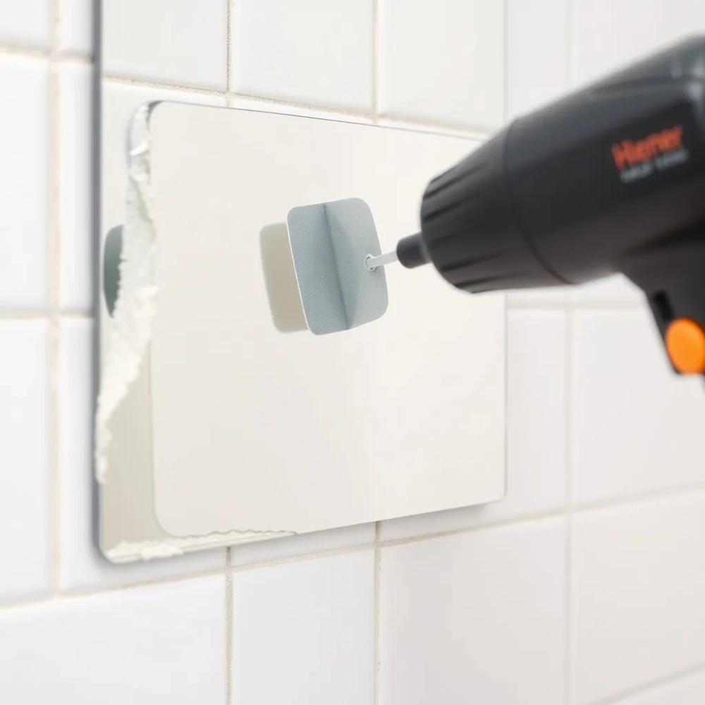 Jak odkleić lustro do plytek