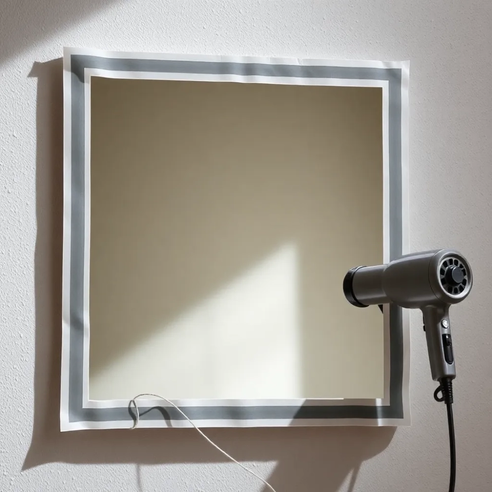 Jak odkleić lustro przyklejone taśma