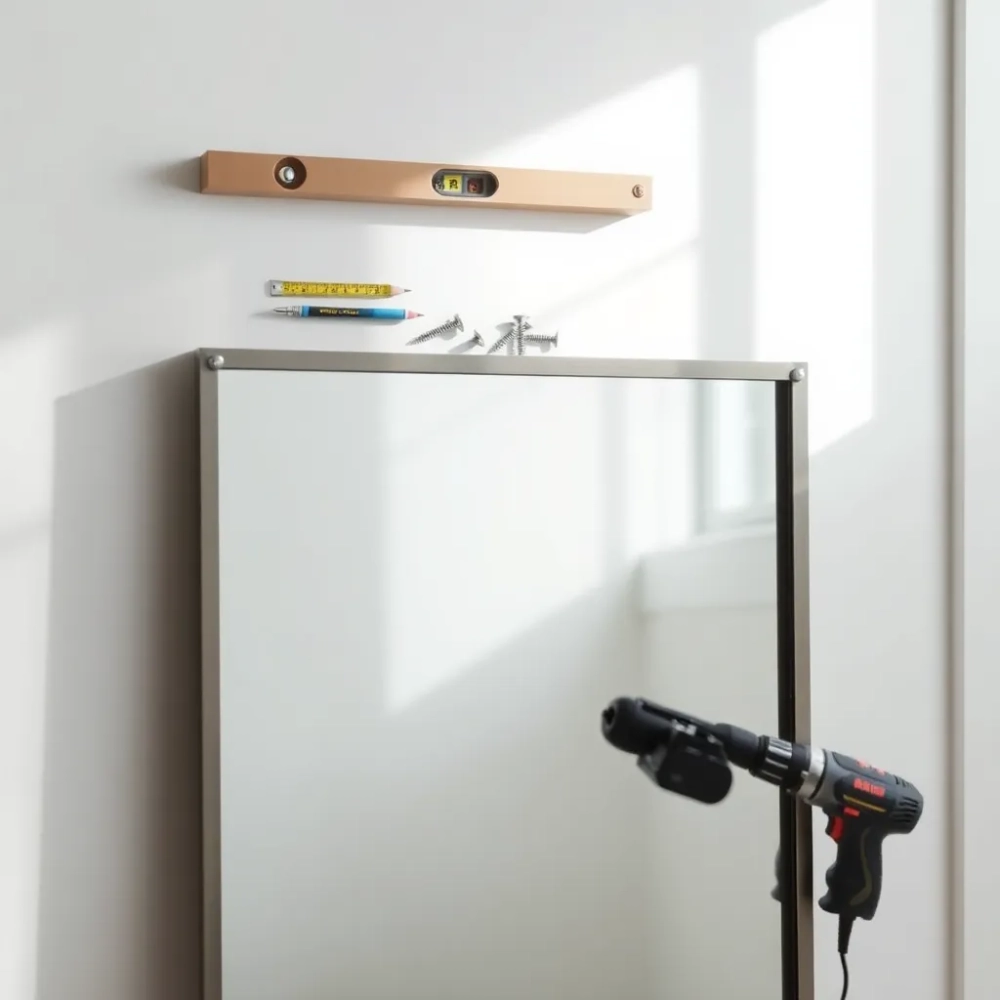 Jak powiesić lustro na ścianie