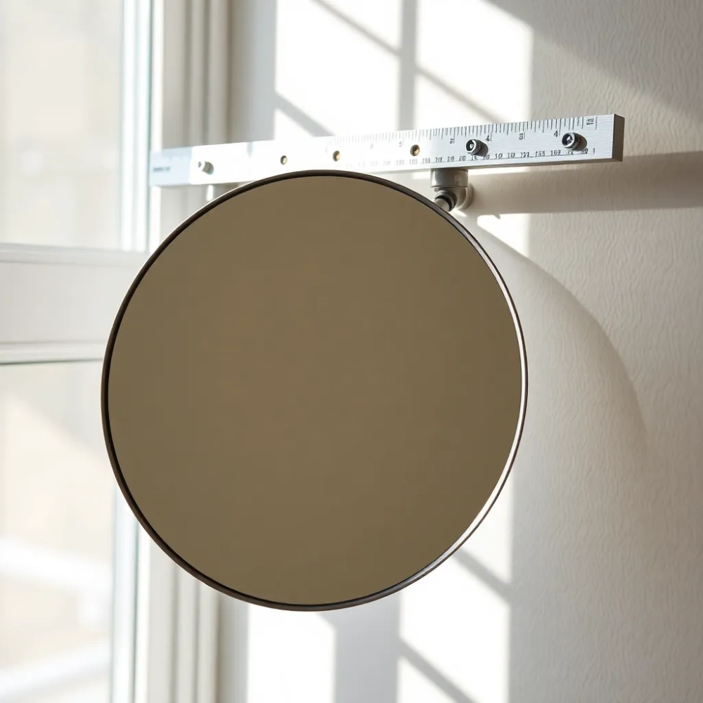 Jak powiesić lustro pod kątem