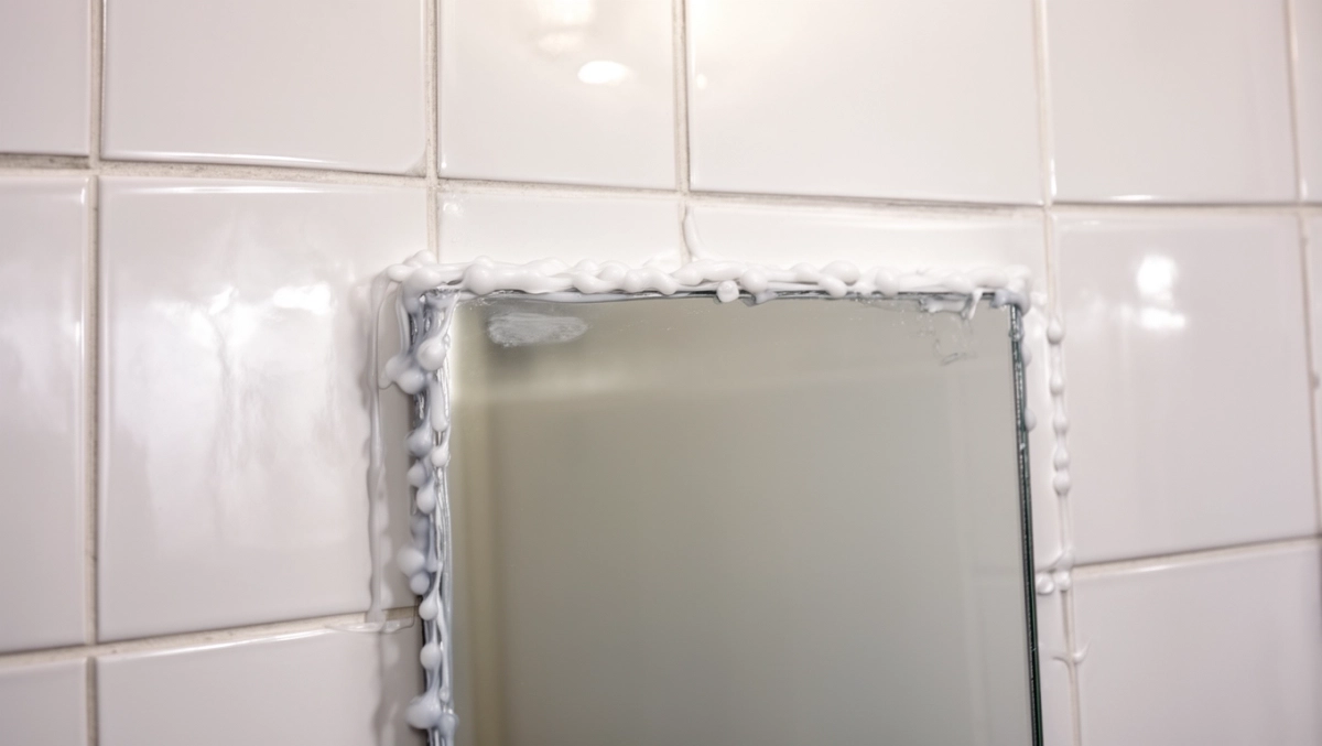 Klejenie lustra do płytek