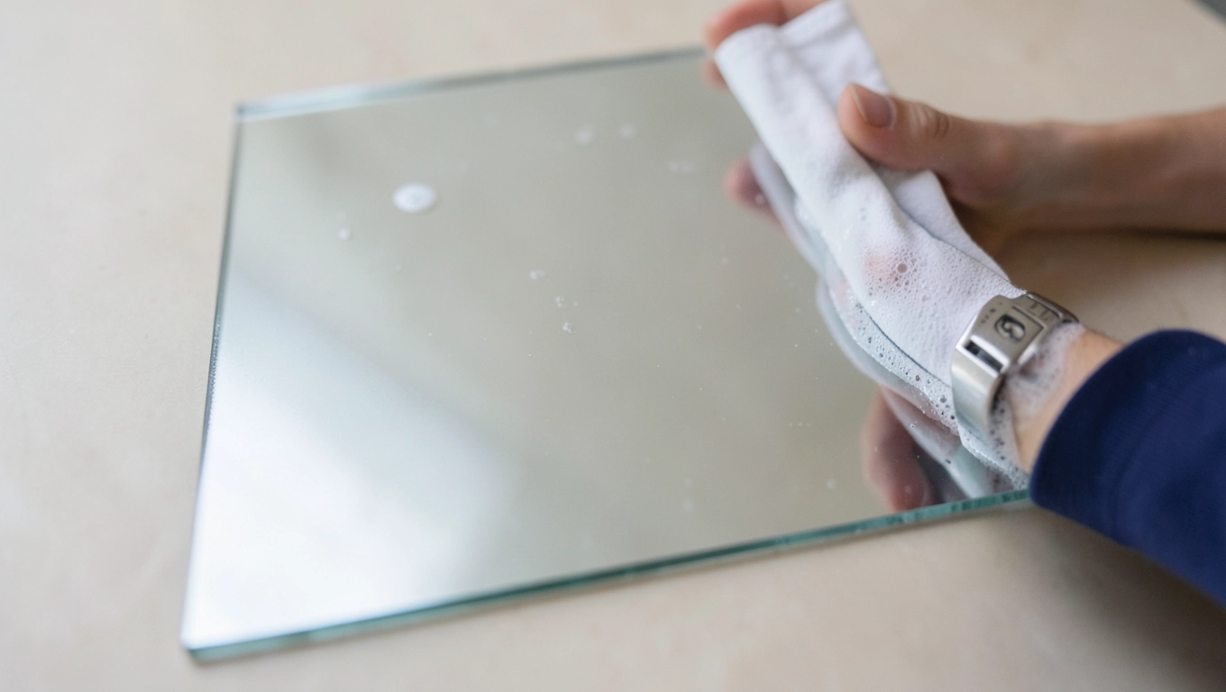 Przygotowanie szyby do montażu folii lustrzanej
