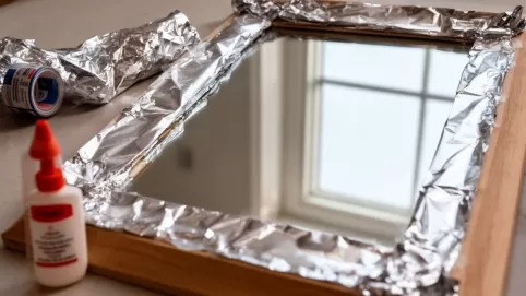 jak zrobić lustro z folii aluminiowej